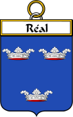 French Coat of Arms Badge for Réal