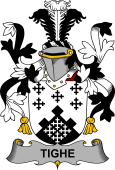 Irish Coat of Arms for Tighe or O'Teague