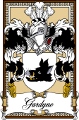 Scottish Coat of Arms Bookplate for Gardyne or Garden
