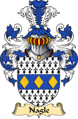 Irish Family Coat of Arms (v.23) for Nagle