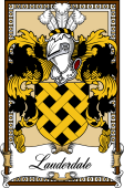 Scottish Coat of Arms Bookplate for Lauderdale