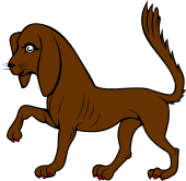 Bloodhound Passant