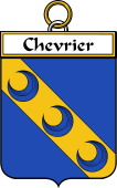 French Coat of Arms Badge for Chevrier