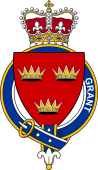 British Garter Coat of Arms for Grant (Scotland)