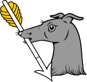 Greyhound Hd Holding Arrow