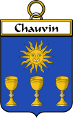French Coat of Arms Badge for Chauvin