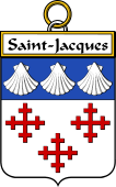 French Coat of Arms Badge for Saint-Jacques