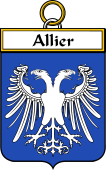 French Coat of Arms Badge for Allier