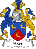 English Coat of Arms for the family Hart II