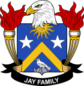 Coat of arms used by the Jay family in the United States of America