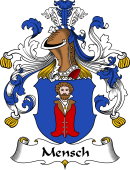 German Wappen Coat of Arms for Mensch