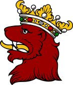 Lion Head Erased Ducally Crowned II