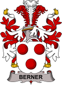 Coat of arms used by the Danish family Berner
