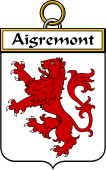French Coat of Arms Badge for Aigremont