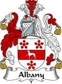 English Coat of Arms for the family Albany