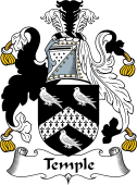 English Coat of Arms for the family Temple