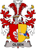 Coat of arms used by the Danish family Olsen or Olesen