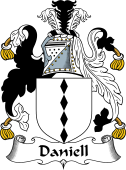 English Coat of Arms for the family Daniell