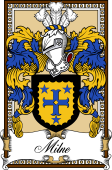 Scottish Coat of Arms Bookplate for Milne (Muretoun)
