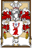 Scottish Coat of Arms Bookplate for Colt ot Coult