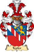 v.23 Coat of Family Arms from Germany for Tepfer