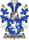 Coat of arms used by the Danish family Albertsen