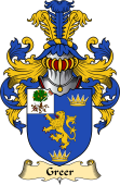 Irish Family Coat of Arms (v.23) for Greer