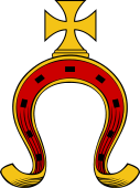 Horseshoe Ensigned-Cross Pattee
