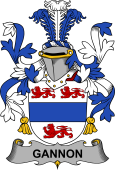 Irish Coat of Arms for Gannon or McGannon
