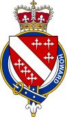 British Garter Coat of Arms for Howard (England)