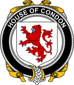 Irish Coat of Arms Badge for the CONDON family