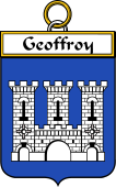 French Coat of Arms Badge for Geoffroy