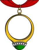 Ring as Badge with Ribbon