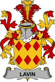 Irish Coat of Arms for Lavin or O'Lavin