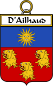 French Coat of Arms Badge for d'Ailhaud