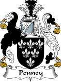 English Coat of Arms for the family Penney