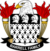 Coat of arms used by the Barrell family in the United States of America