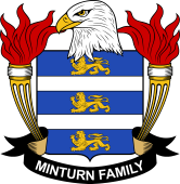 Coat of arms used by the Minturn family in the United States of America
