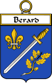 French Coat of Arms Badge for Berard