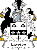English Coat of Arms for the family Lawton