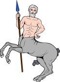 Centaur Rearing Holding Spear