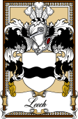 Scottish Coat of Arms Bookplate for Leech