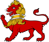 Lion Passant-Collared
