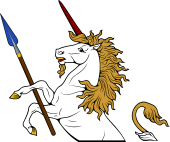 Demi Unicorn Holding Spear