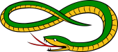 Serpent Head Reversed, Reguardant Tail Embowed