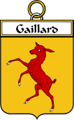 French Coat of Arms Badge for Gaillard