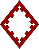 Diamond Shield-Bordure Embattled