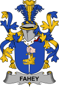 Irish Coat of Arms for Fahey or O'Fahy