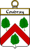 French Coat of Arms Badge for Coudray