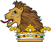 Lion Head Couped Ducally Gorged